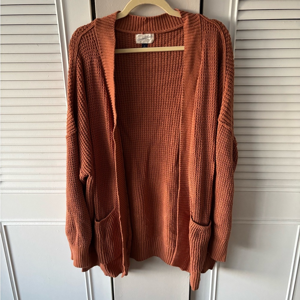 Universal Thread Terracotta Open-Front Cardigan
